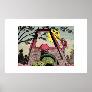 Golden age horror comics   80s Vintage comics Poster