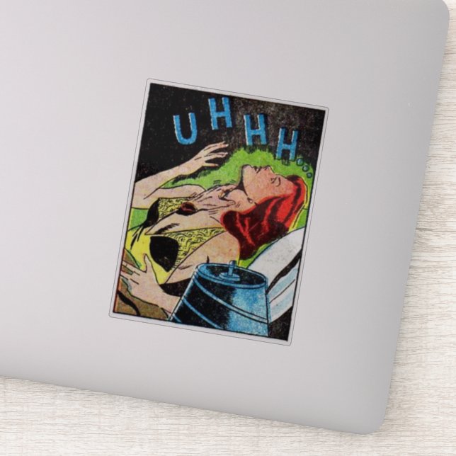 Golden age horror comics | scary retro comic 1940s (Detail)