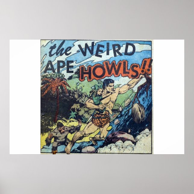 Golden age horror comics | scary retro comic 1970s poster (Front)