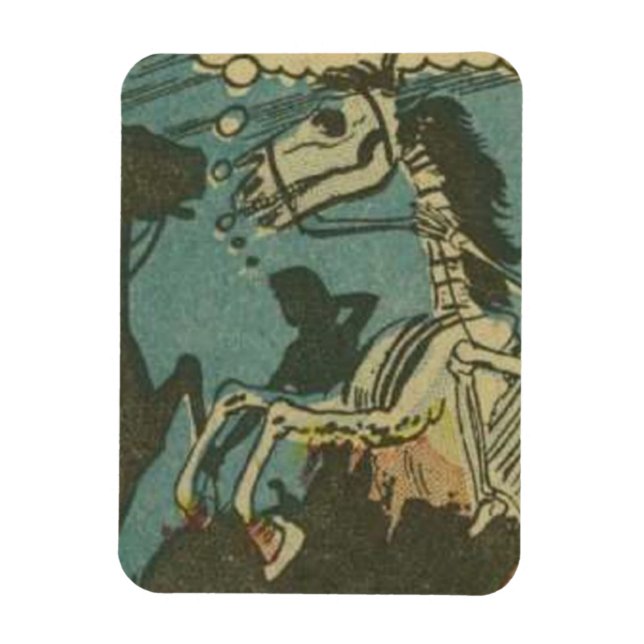 Golden age horror comics | scary retro comic 1990s magnet (Vertical)