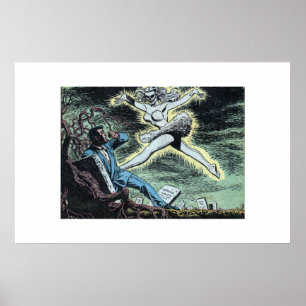 Golden age Horror vintage comics 1980s Poster