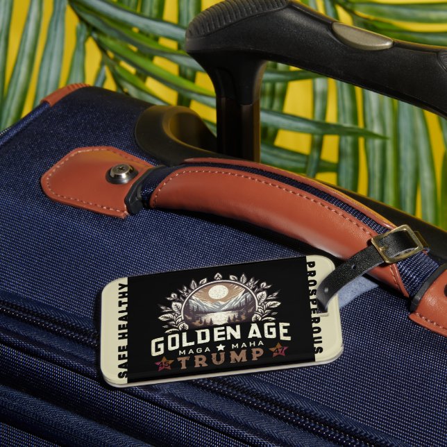GOLDEN AGE LUGGAGE TAG (Front Insitu 3)