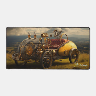 Golden Age of Steampunk - Gilded Journeys Desk Mat