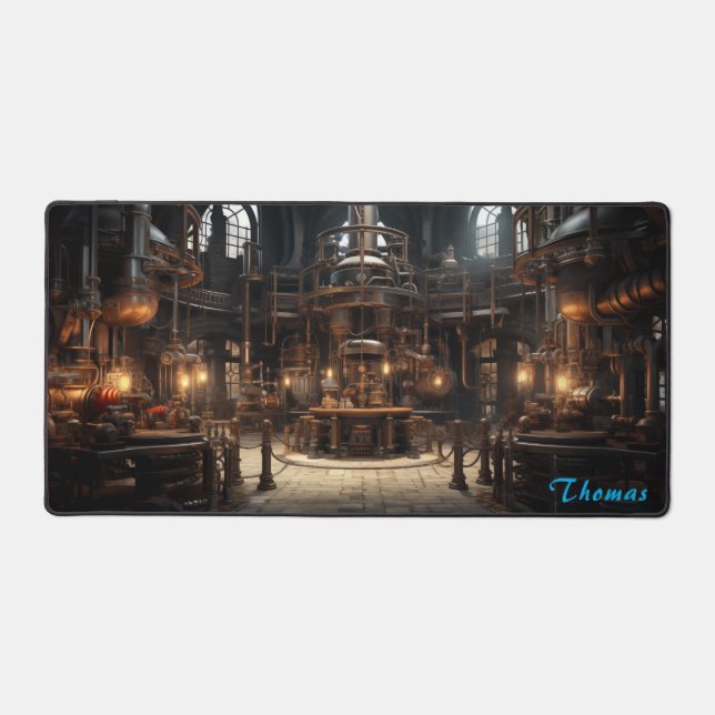 Golden Age Workshop: Steampunk Brilliance Desk Mat (Front)