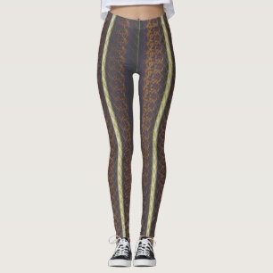 Golden Ages Vintage Victorian Print Yoga Leggings