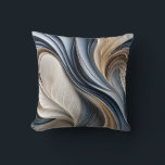 Golden Air - Soft Blue and Gold Flowing Abstract Cushion<br><div class="desc">Golden Air – Blue and Gold Abstract Throw Pillow Bring a sense of calm sophistication to your home with Golden Air, a blue and gold abstract throw pillow designed to elevate any room. The flowing pattern blends soft blue hues with beautiful golden accents, creating a modern decorative pillow that works...</div>