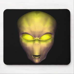 Golden Alien Mouse Mat