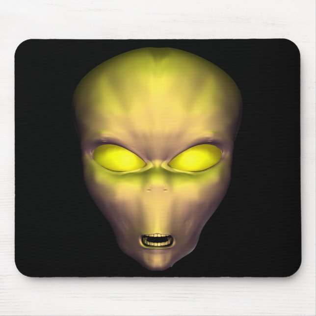 Golden Alien Mouse Mat (Front)