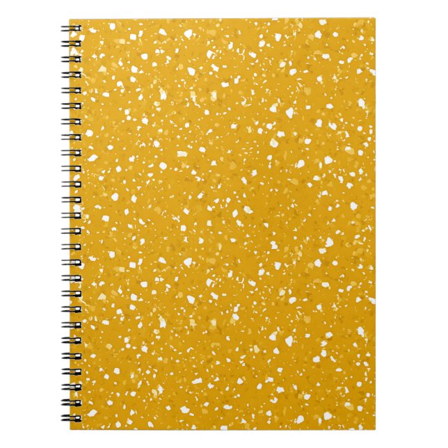 Golden Amber Marble Notebook (Front)