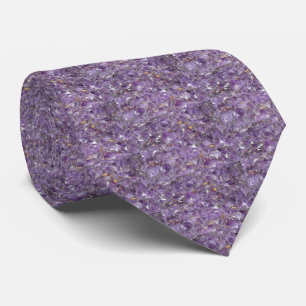Golden Amethyst Shimmer Tie