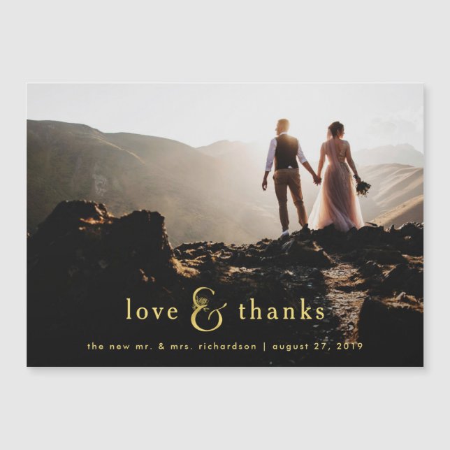 Golden Ampersand | Photo Thank You (Front)