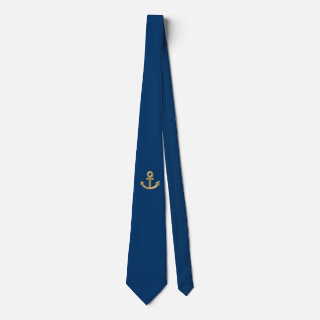 Golden anchor tie (Front)