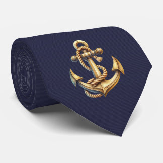 Golden Anchor Tie