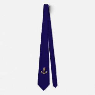 Golden anchor tie