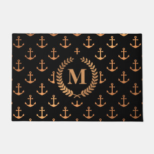 Golden Anchors Doormat