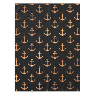Golden Anchors Tablecloth