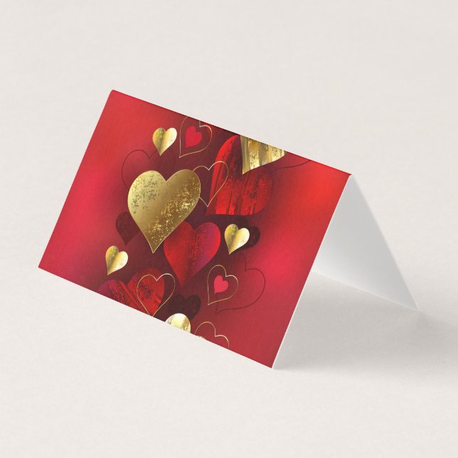 Golden and red valentines (Front)