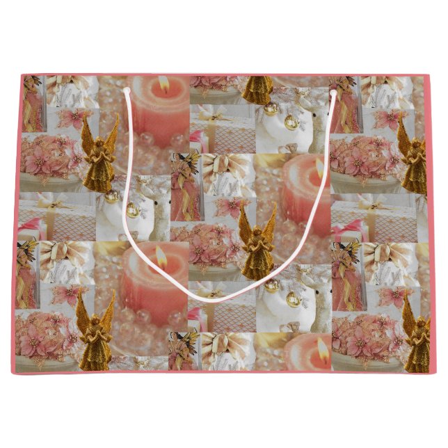 Golden Angel and Decorations Gift Bag (Front)