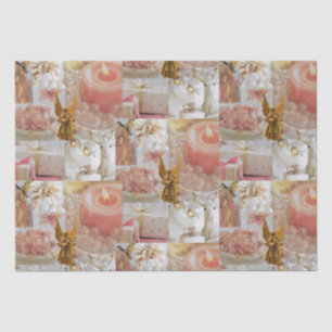 Golden Angel and Decorations Tissue Paper