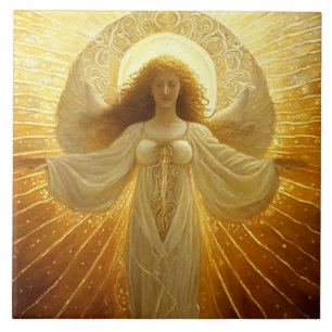 Golden Angel Awakening of Knowledge Tile