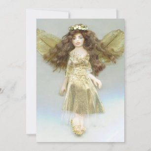 Golden Angel Christmas JL Biel Holiday Card