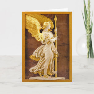 Golden Angel Holiday Card