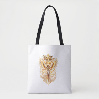 Golden Angel Wings Aesthetic Tote Bag