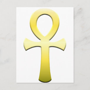 Golden Ankh Postcard