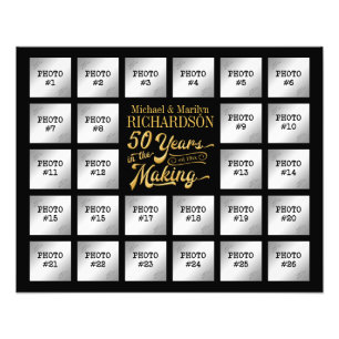 Golden Anniversary 26 Photo Collage