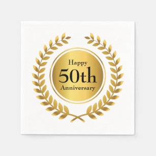 Golden Anniversary Celebration Napkin
