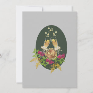 Golden Anniversary Flat Card