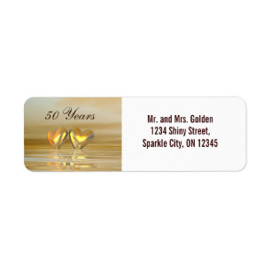 Golden Anniversary Hearts