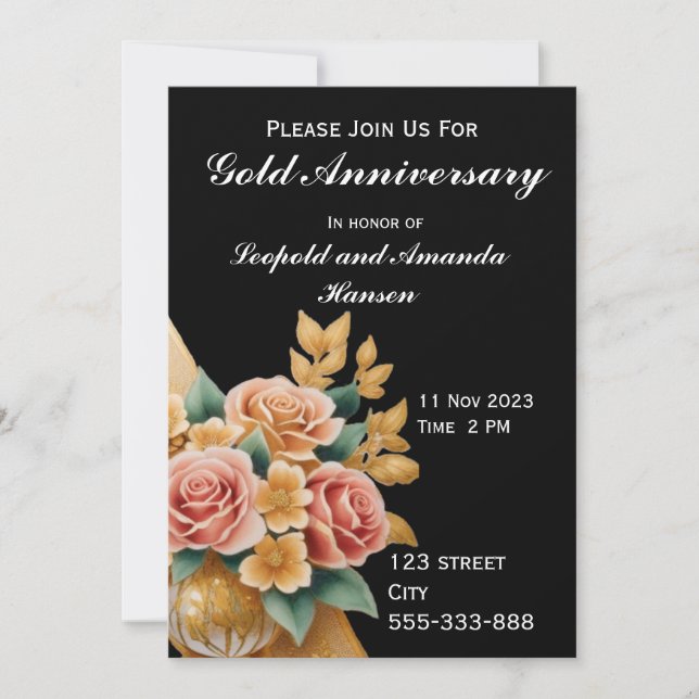 Golden Anniversary Invitation (Front)