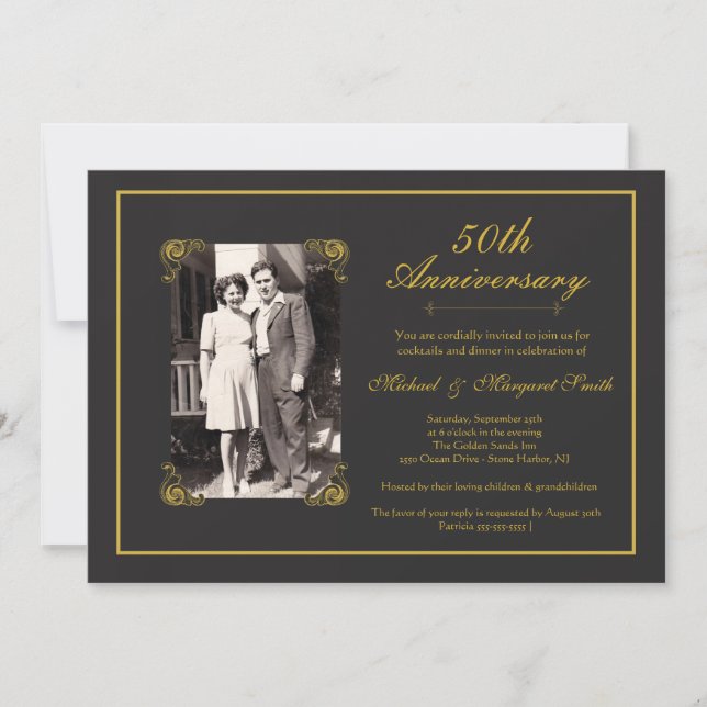 Golden Anniversary Invitation (Front)