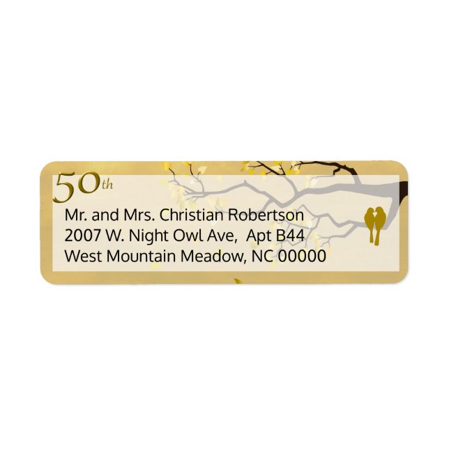 Golden Anniversary Lovebirds (Front)