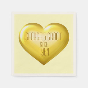 Golden Anniversary Napkin
