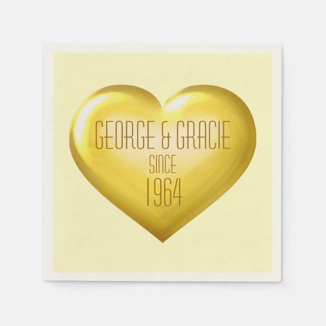 Golden Anniversary Napkin (Front)