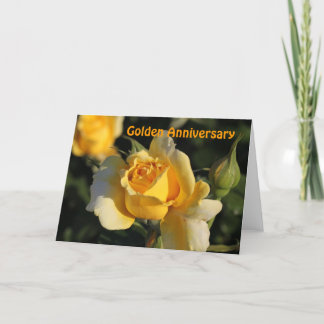 Golden Anniversary Rose Card