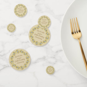 Golden Anniversary Table Confetti