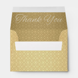 Golden Anniversary Thank You Note Card A6 Envelopes