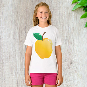 Golden Apple Bright Yellow Fruit T-Shirt