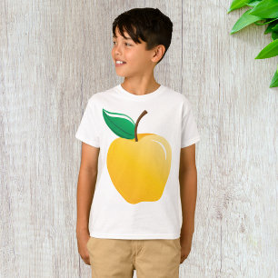 Golden Apple Bright Yellow Fruit T-Shirt