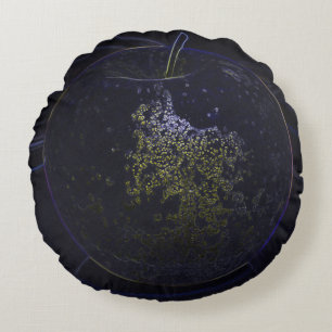 golden apple round cushion