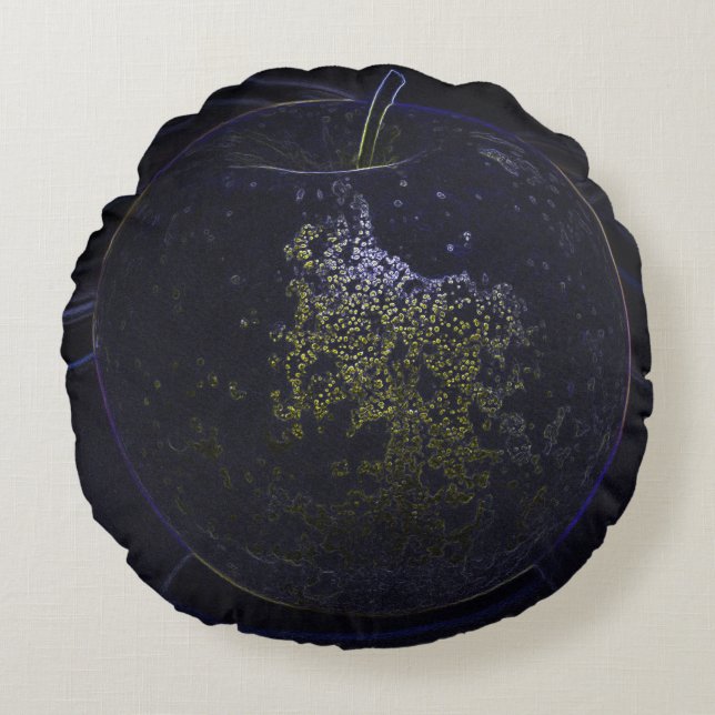 golden apple round cushion (Front)