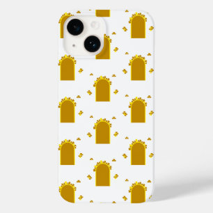 Golden Archway Portal – Minimalist Abstract Case-Mate iPhone 14 Case