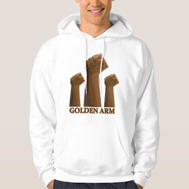 Golden Arm Expert Pipe Welder Gift Hoodie (Front)