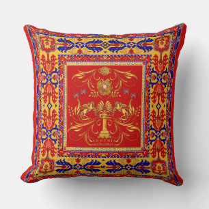 Golden Armenia Ոսկե Հայաստան Throw Pillow