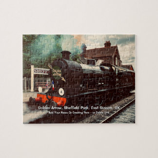 Golden Arrow Sheffield Park UK - Add Name Jigsaw Puzzle