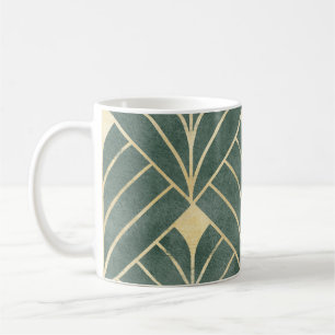 Golden Art Deco: Luxurious Seamless Style Coffee Mug