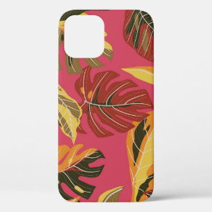 Golden Art Deco Nature Wallpaper iPhone 12 Case